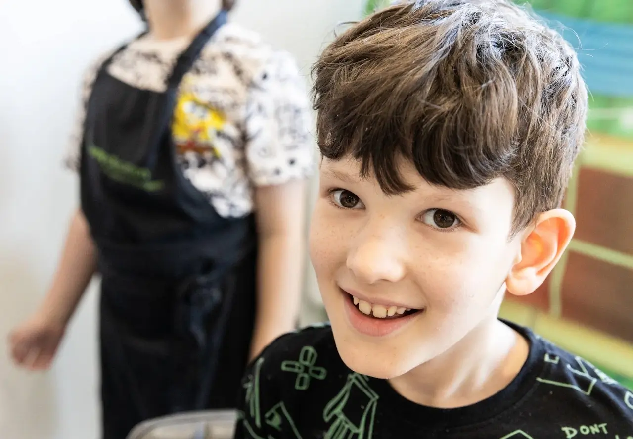 A student learning with support at YoungEducation